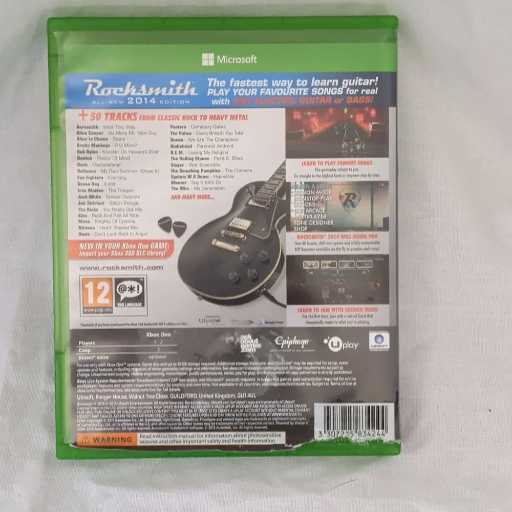 Ubisoft Rocksmith 2014 Edition Xbox One (2014) Music Game PAL PEGI 12